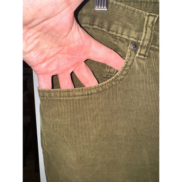 Banana Republic Mens Olive Corduroy Pants 36/32 Cotton Casual Trousers Preppy - Picture 5 of 6